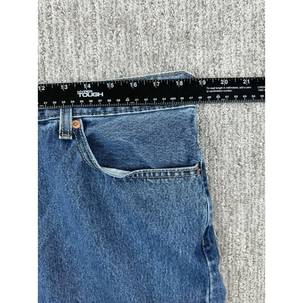 Levis 550 Relaxed Jeans Mens 38x32 Light Wash Blue Denim 100% Cotton